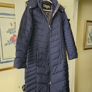 Eddie Bauer Women's Dark Blue Puffer Coat